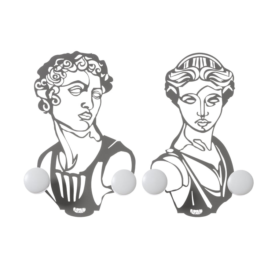 Aphrodite and Ares classic style wall hook set