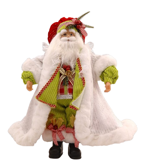 BABBO NATALE CON VESTITO BIANCO 81CM