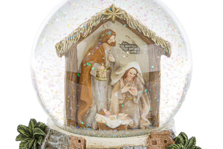 CARILLON PRESEPE RESINA 11x11xh.14,5CM