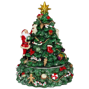 Carillon meccanico Albero di Natale da 16 cm