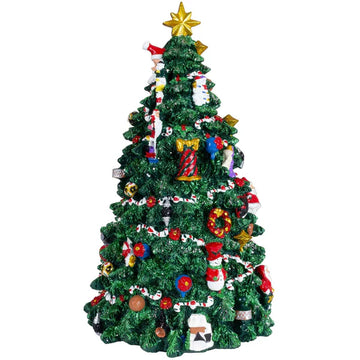 Carillon meccanico Albero di Natale da 32 cm