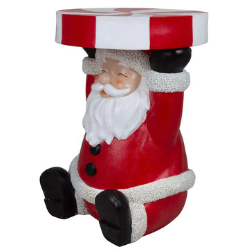 Tavolino decorativo da esterno con Babbo Natale XL 54cm