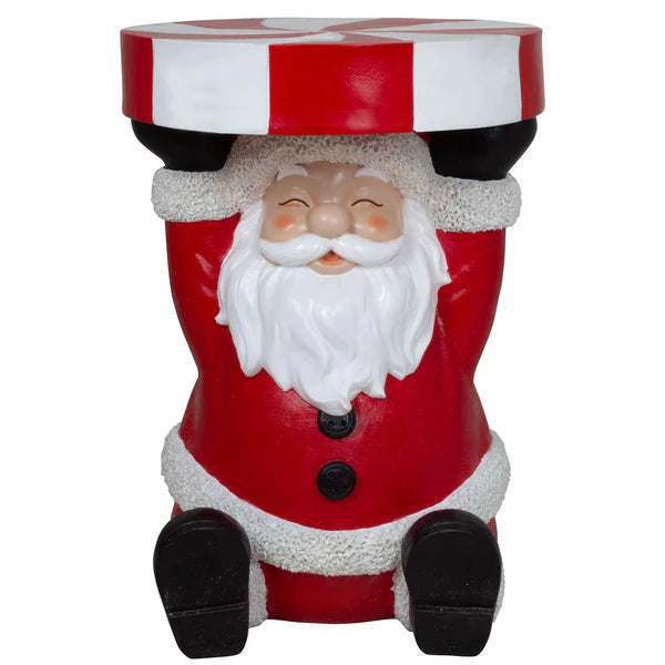 Tavolino decorativo da esterno con Babbo Natale XL 54cm