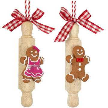 Decorazione per albero in polimeri, 2 design, 13cm