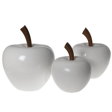 APPLE IN WHITE CERAMIC 