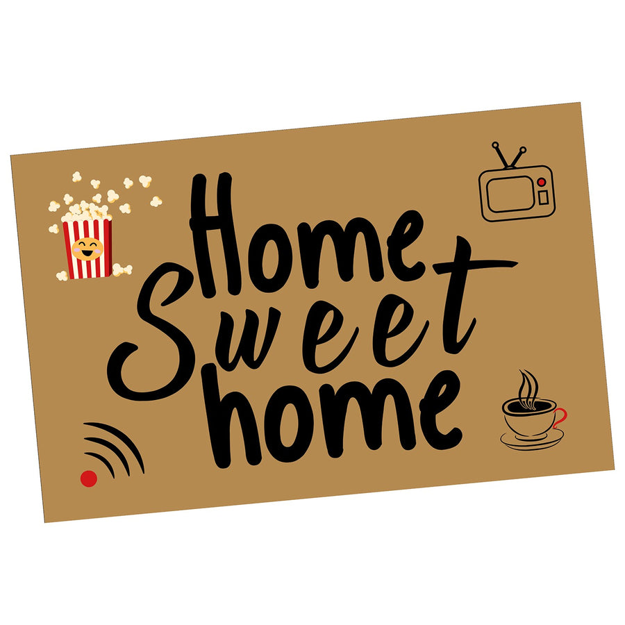 Zerbino In Poliestere E Posteriore Pvc Home Sweet Home- 40x60x1cm