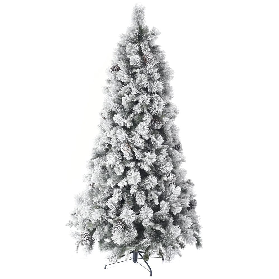 ALBERO "PINO FROSTED" CON PIGNE NATURALI 150CM