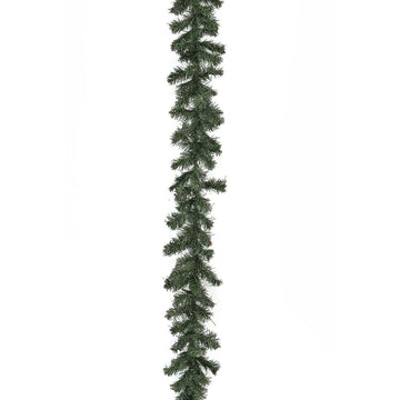 GREEN PVC GARLAND 270CM WITH 140 POINTS 