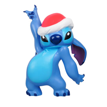 DISNEY STATUA STITCH CON CAPPELLO DI BABBO NATALE 49CM