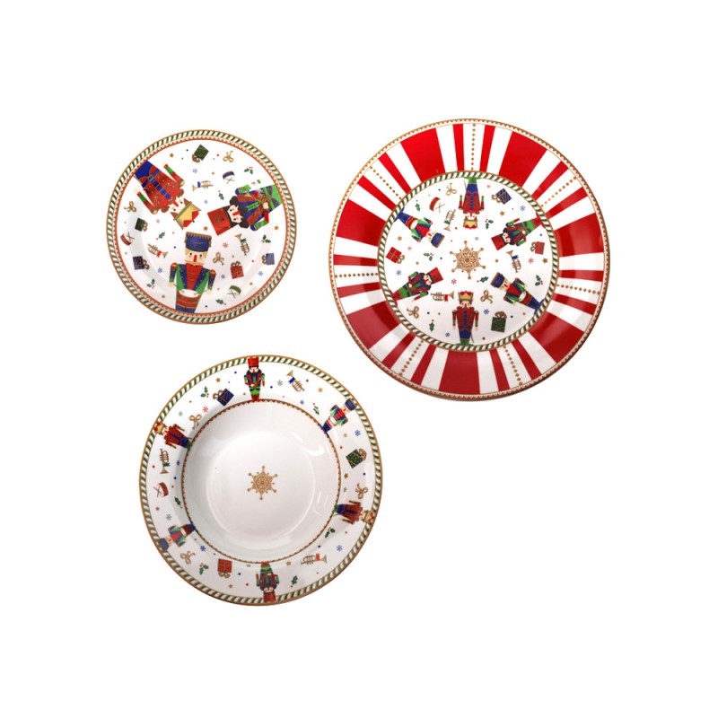 set of 18 Nutcracker porcelain plates