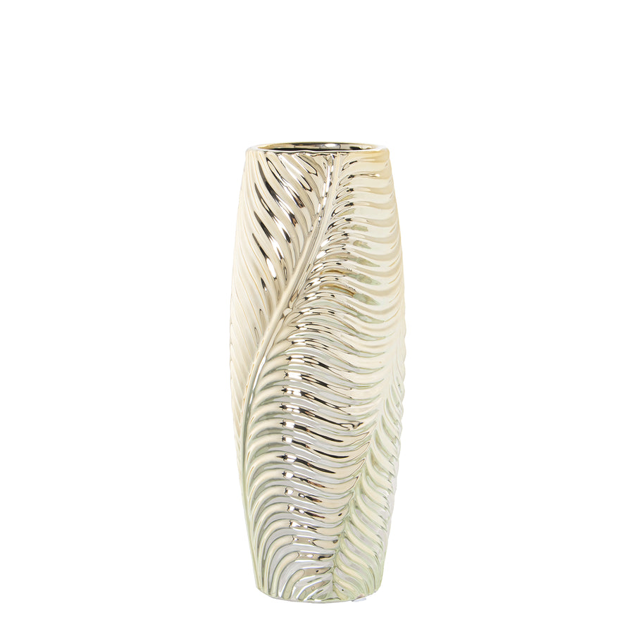 VASO CERAMICA DORADO