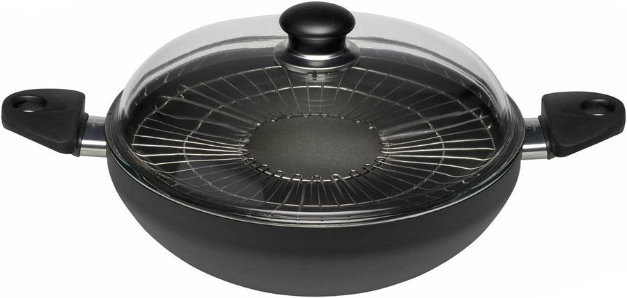 Gli Speciali Wok, Aluminium, Black, 28 cm 