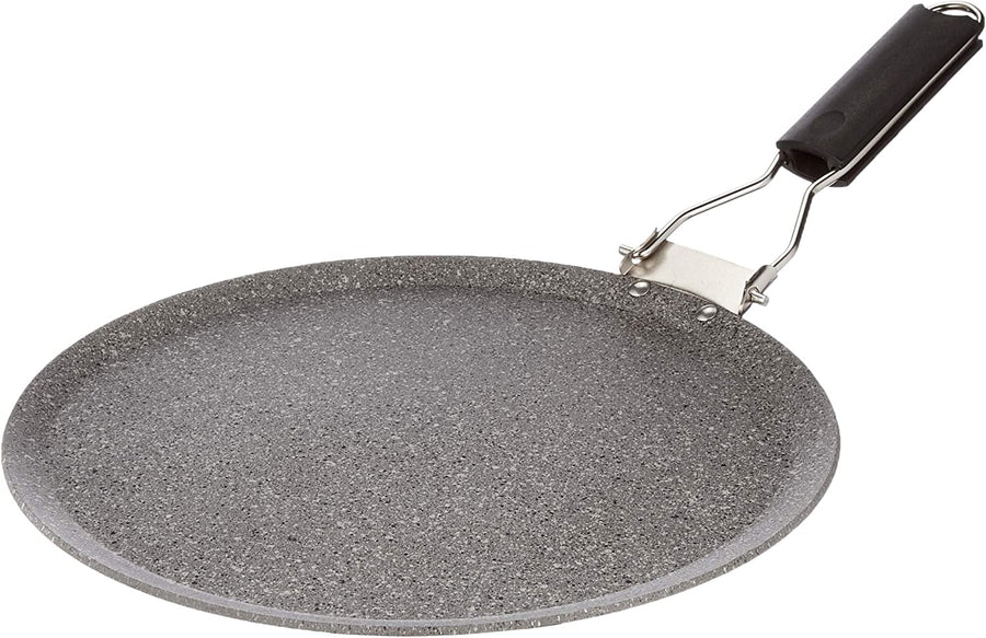 Multifunctional Plate with Folding Handle, Granite Color, 30 cm 