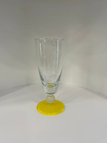 YELLOW DRINK GLASSES 6PCS