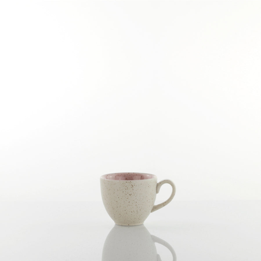 Taza de café c/p Rosa Natural 6uds 